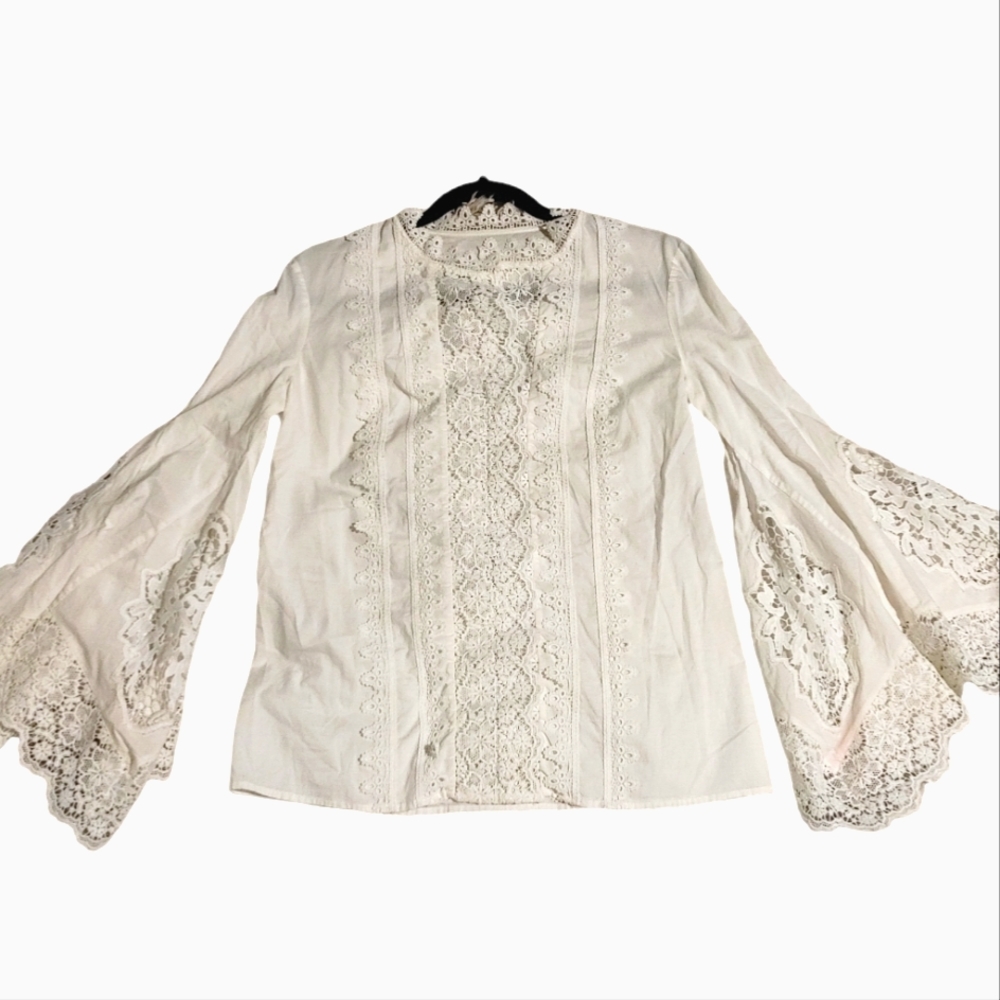 Cottage/Ballet Core Eyelet Lace Top Size S/M